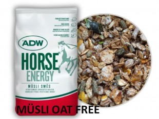 ADW MÜSLI OAT FREE bez ovsa pro koně ve střední až vysoké zátěži 25kg